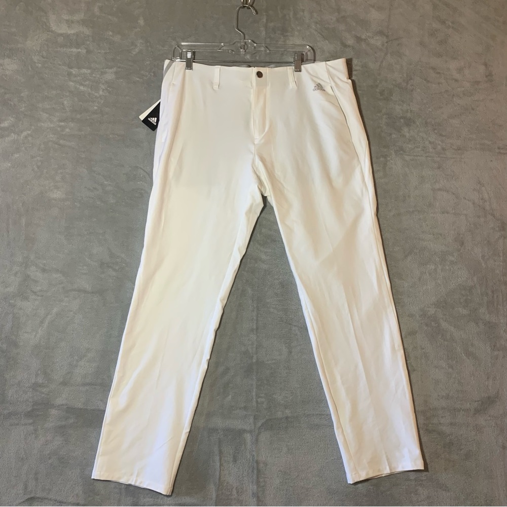 Adidas Men Ultimate 365 Tapered 3 Stripe Golf Pants Stretch 35x32 (*35x29.5)